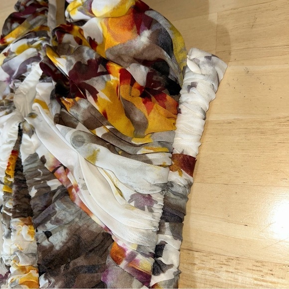 bebe 'Garden Spell' Ruched Mini Dress/XSmall - Picture 6 of 10